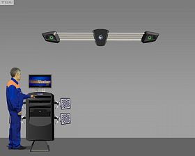 На сайте Трейдимпорт можно недорого купить Компьютерный стенд "сход-развал" Техно Вектор 7 7202 K 5 A. 