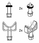 Набор регулируемых упоров 60 мм для Mercedes Sprinter /VW Crafter SPACE S370A14