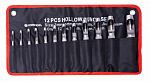 Набор пробойников, 12 предметов(3-10, 12, 14, 16, 19мм), на полотне Forsage F-31291