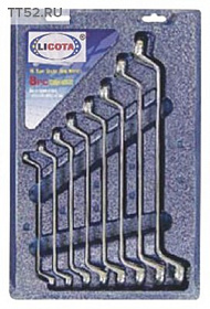 На сайте Трейдимпорт можно недорого купить Набор ключей накидных 75гр. 6-22мм в пластиковой подложке 8пр AWT-EBSK01. 