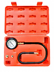 Тестер давления масла в наборе с резьбовыми адаптерами 3 предмета, (0-7bar), в кейсе Forsage F-912G0
