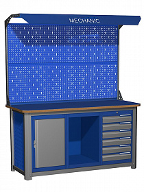 На сайте Трейдимпорт можно недорого купить Верстак трёхтумбовый MECHANIC-М15.0ППС16Э2С Верстакофф. 